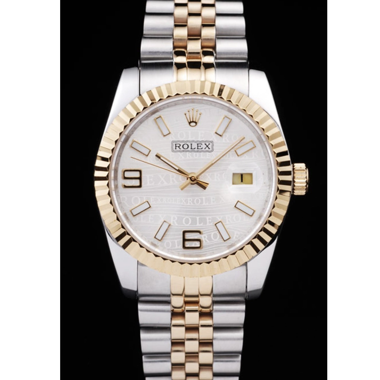 Good Copy Rolex Watches Silver Two Steel Dial 18k DateJust Rolex 98084 Tone Gold Stainless Plated 0619